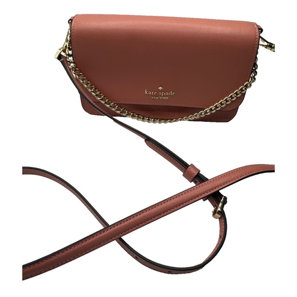 kate spade new york Handbags - Kate Spade Madison Small Flap Crossbody Pink Chain Shoulder Strap Leather